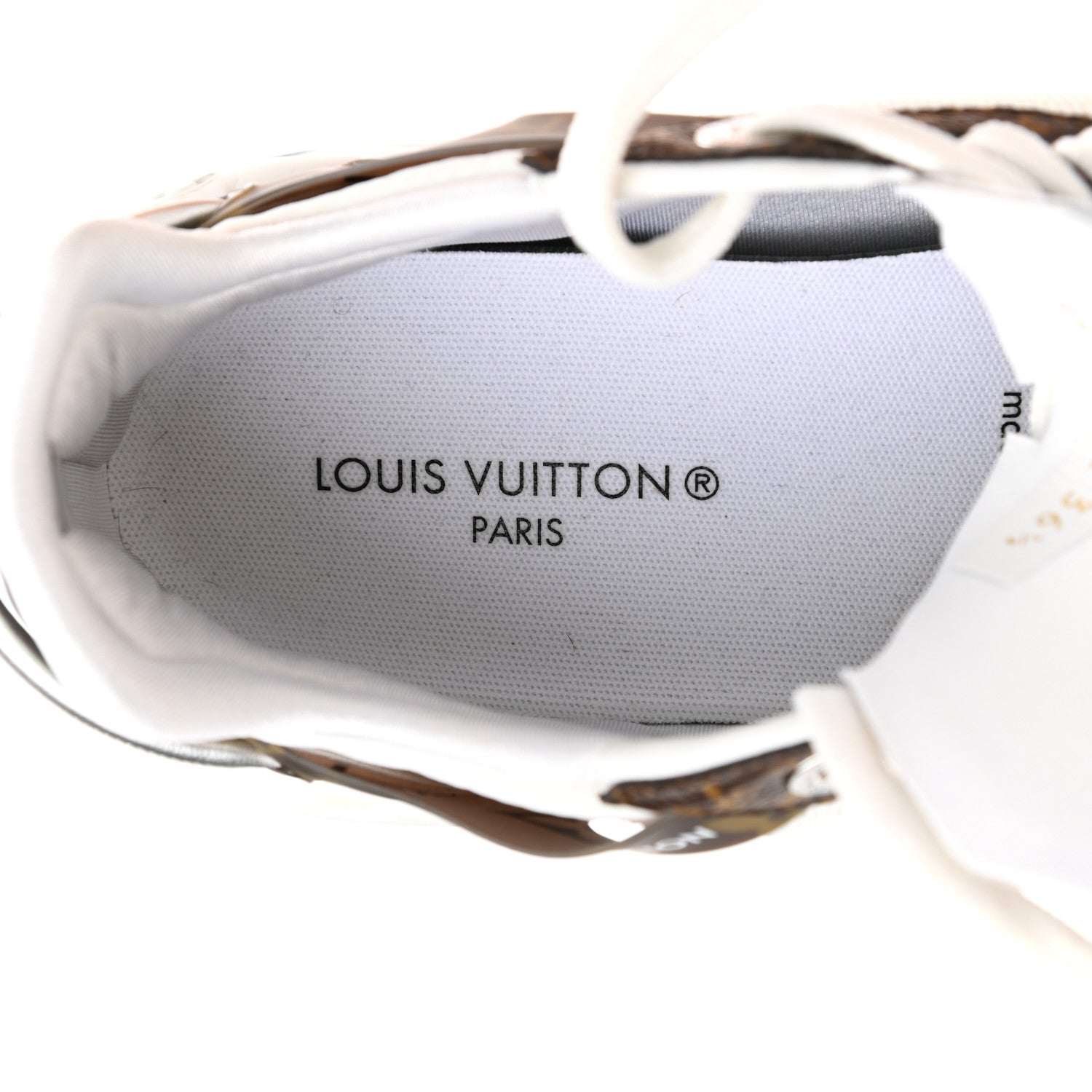 Louis Vuitton Monogram Calfskin Run 55 Sneakers 36.5 White 7 of 11