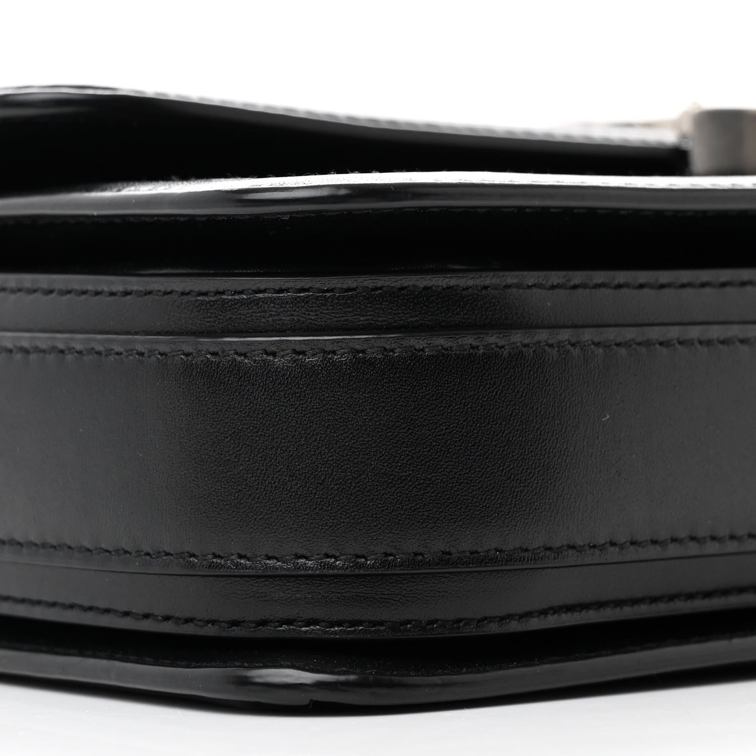 Saint Laurent Box Calfskin Monogram Medium Solferino Satchel Black 9 of 12