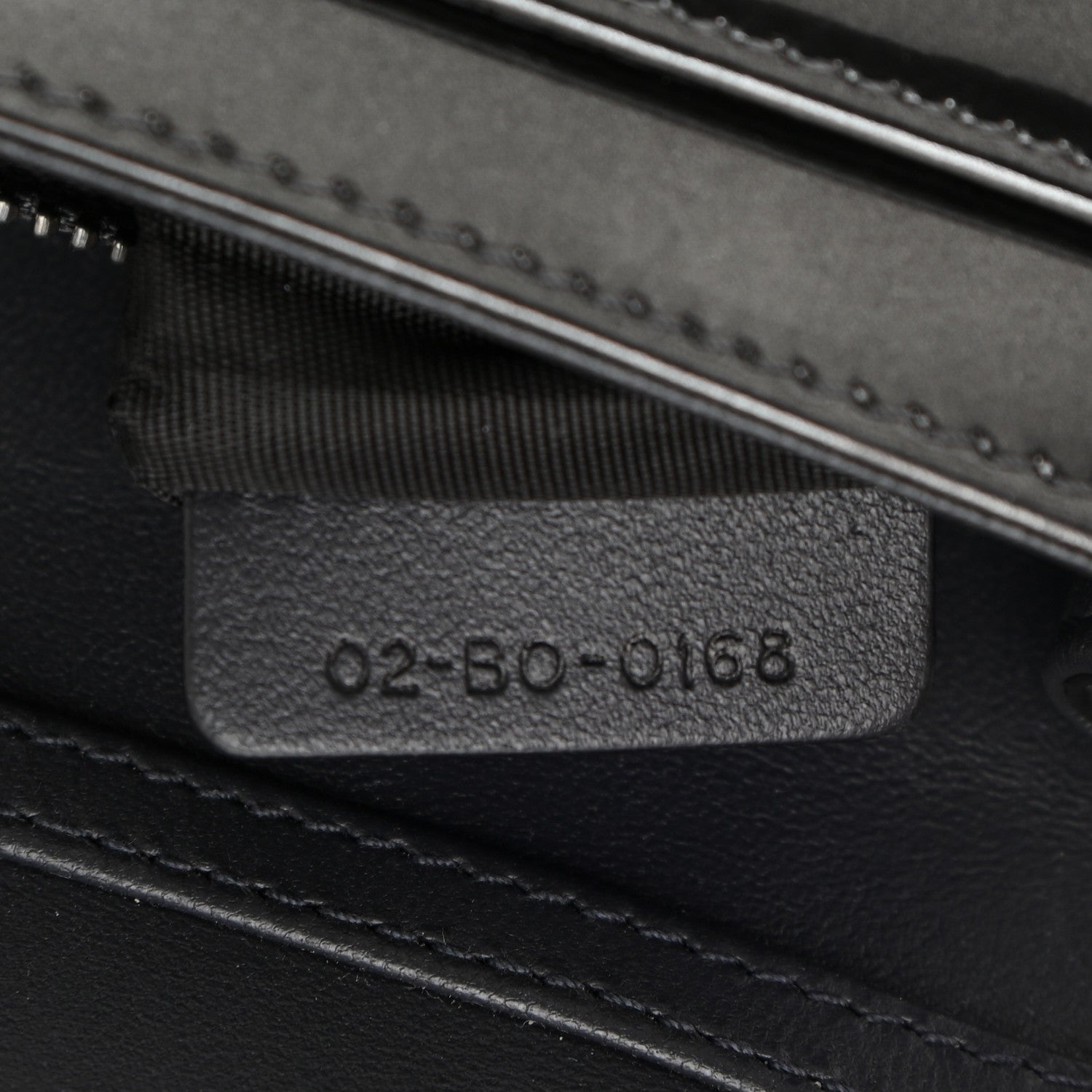 Christian Dior Metallic Patent Micro-Cannage Diorama Wallet on Chain Pouch Onyx Black 7 of 15