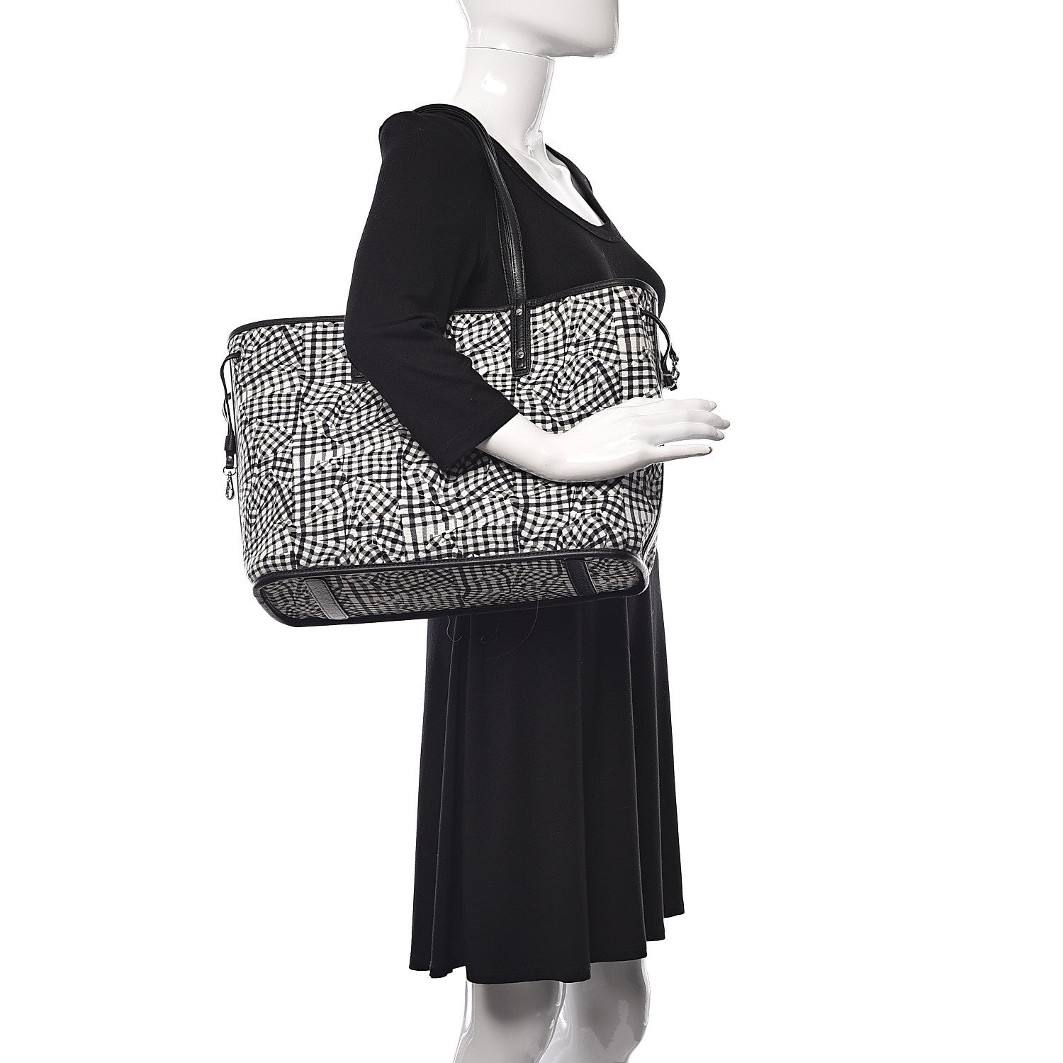 MCM Visetos Medium Reversible Shopper Tote Black 2 of 21