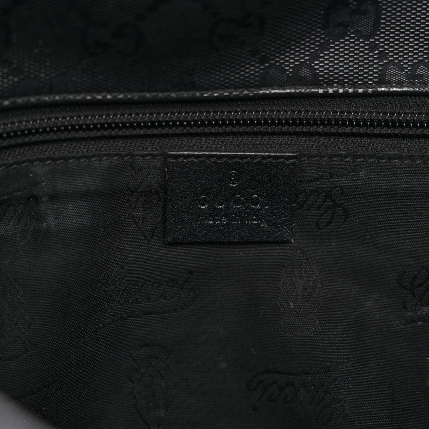 Gucci Imprime Monogram Medium Double Buckle Flap Messenger Bag Black 6 of 14