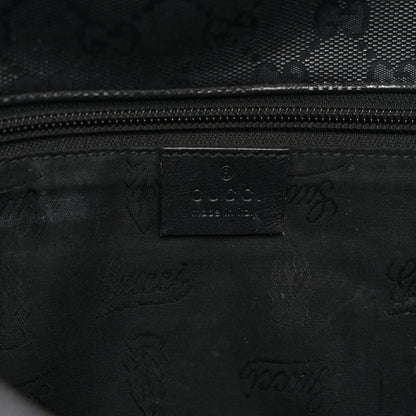 Gucci Imprime Monogram Medium Double Buckle Flap Messenger Bag Black 6 of 14