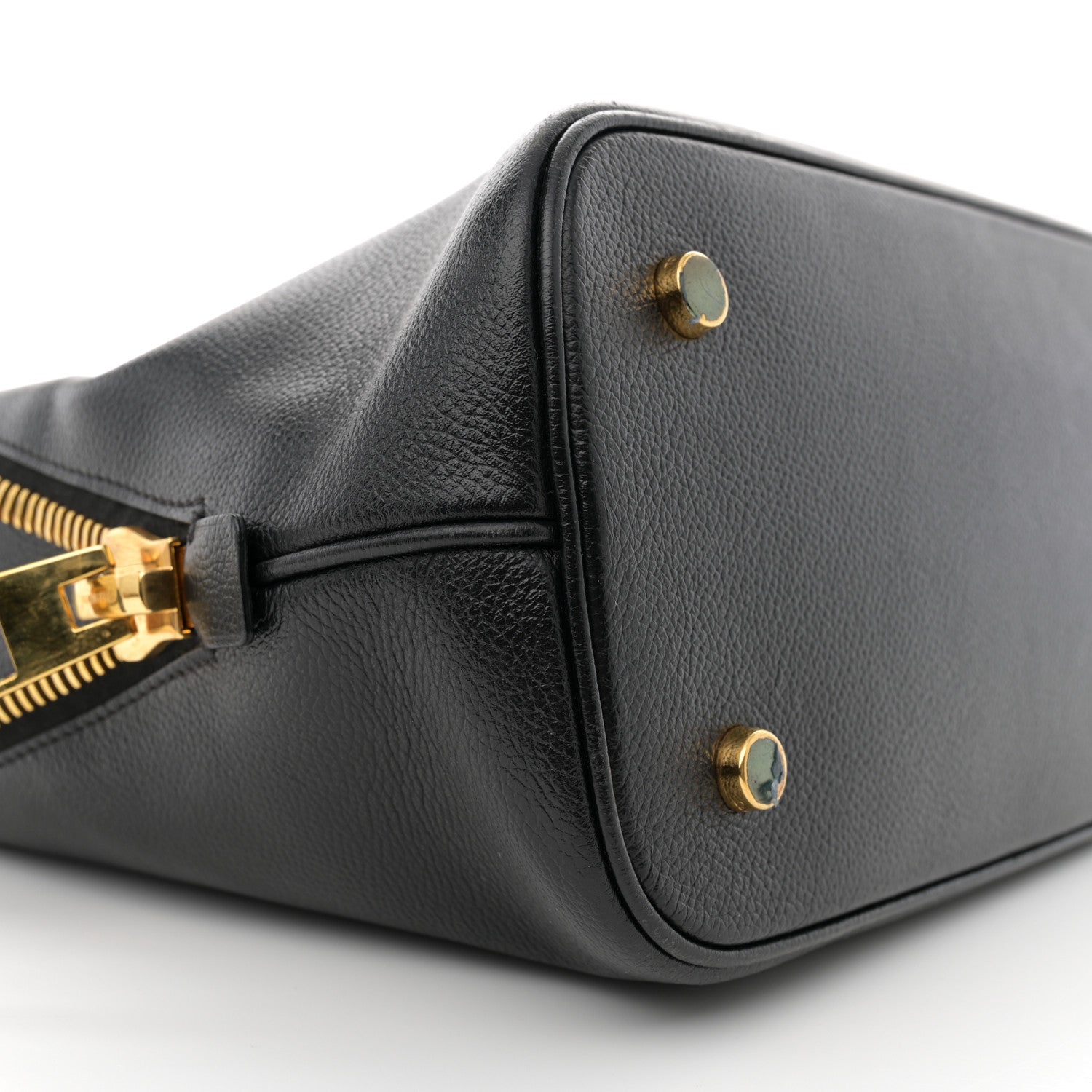 Tom Ford Pebbled Calfskin Medium Jennifer Zip Tote Black 9 of 12
