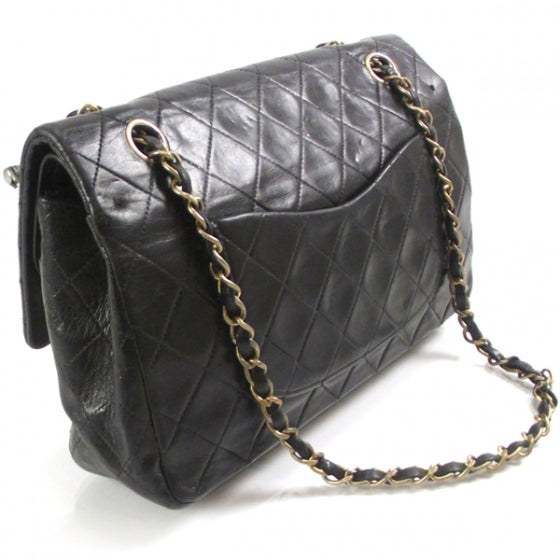 Vintage Lambskin Double Medium Flap Bag
