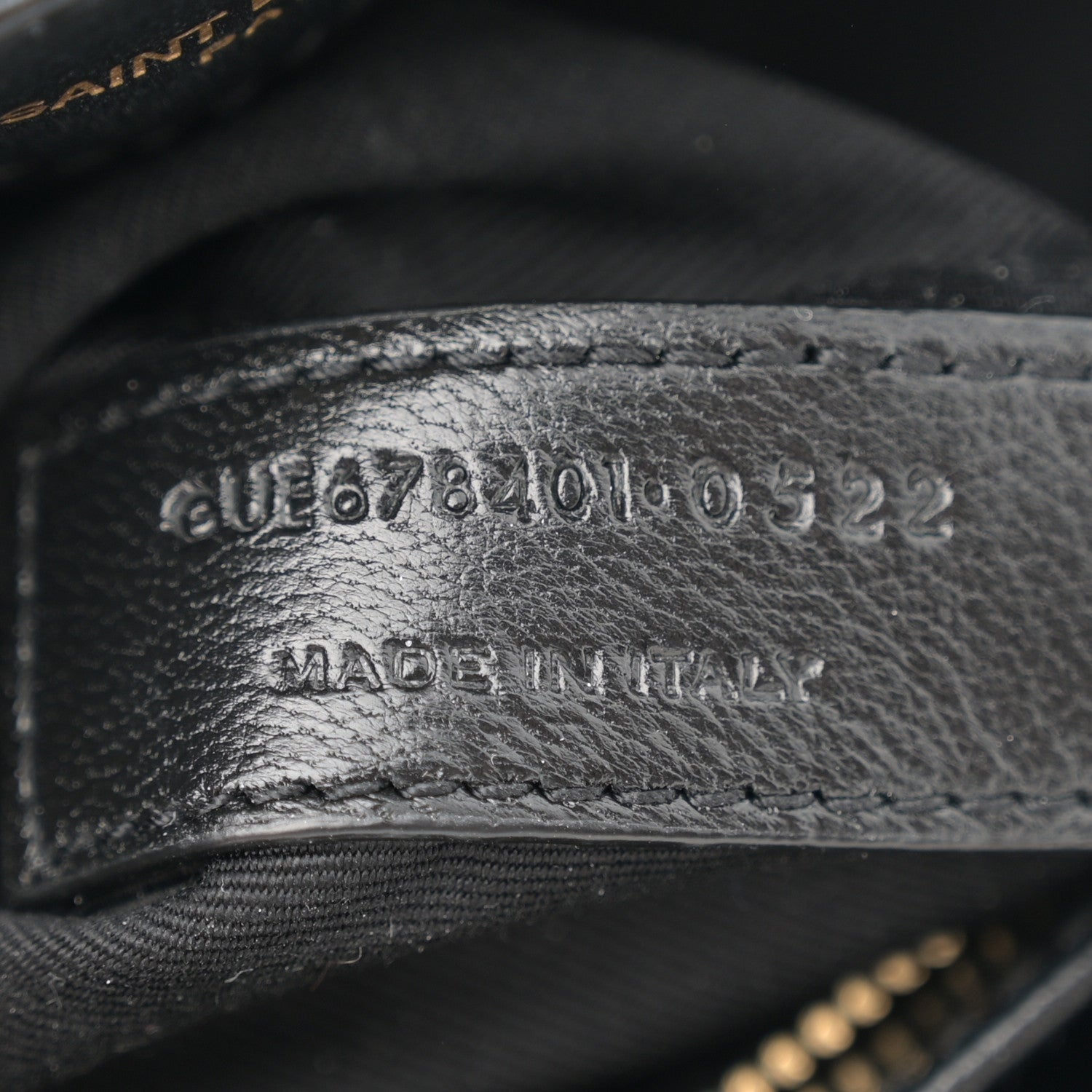 Saint Laurent Calfskin Y Quilted Monogram Toy Loulou Crossbody Bag Black 7 of 11