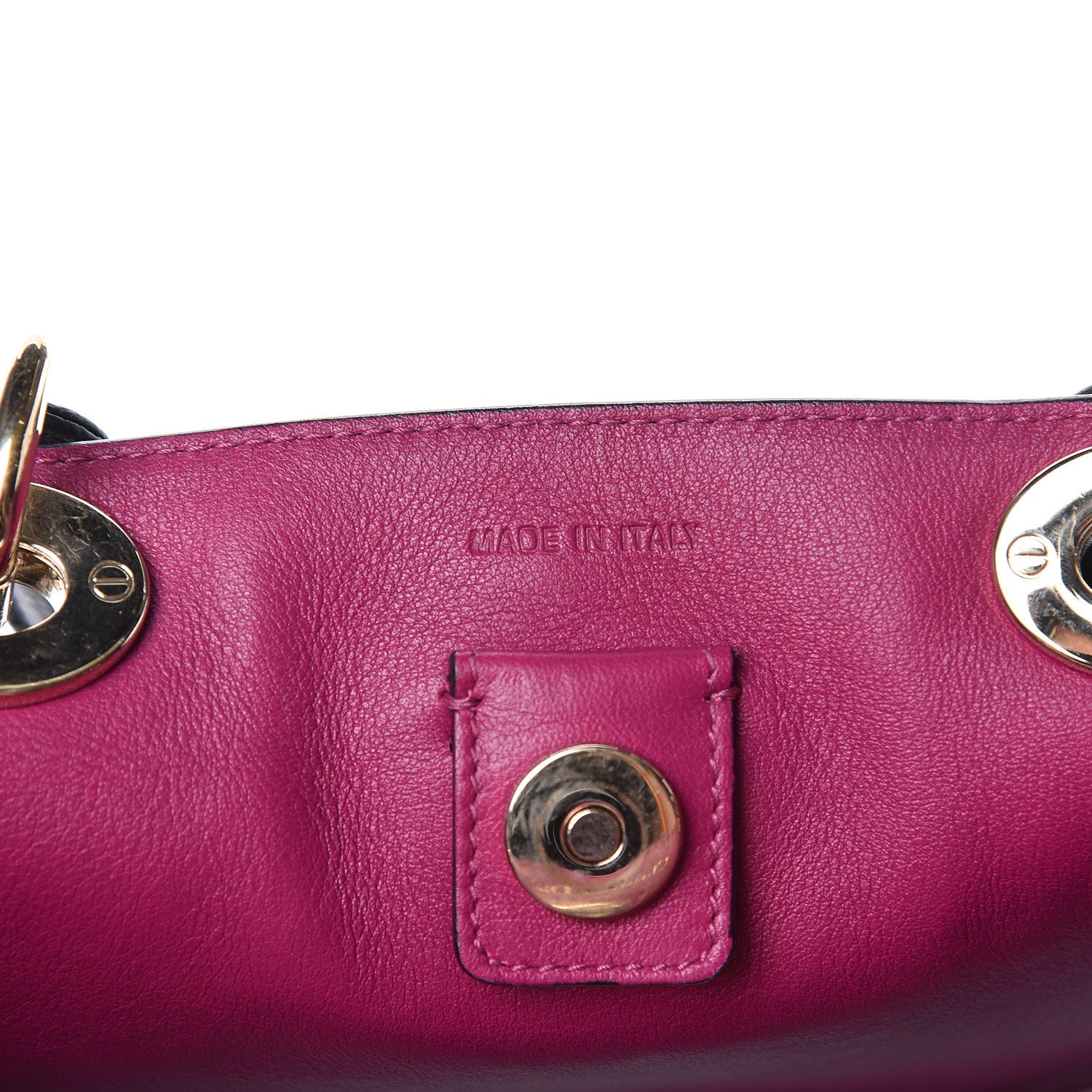 Christian Dior Bullcalf Medium Diorissimo Tote Black Rose Indien 10 of 14