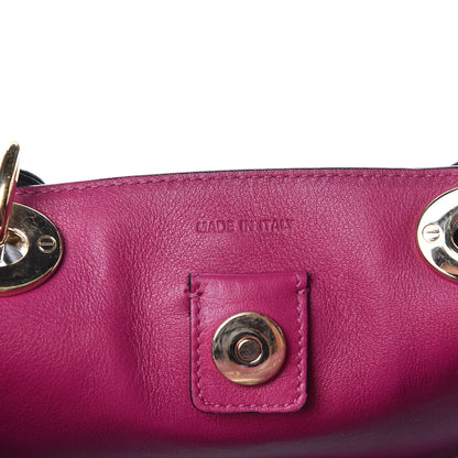 Christian Dior Bullcalf Medium Diorissimo Tote Black Rose Indien 10 of 14