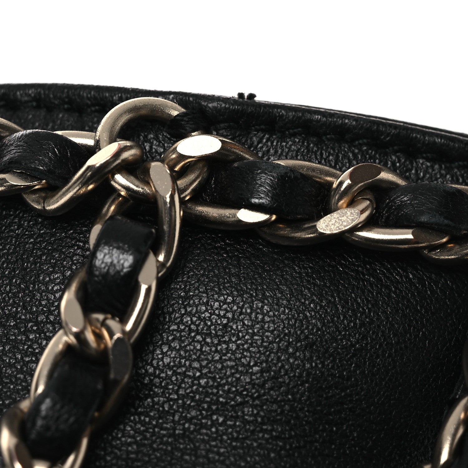 Chanel Lambskin Tech Me Out Clutch With Chain Black 12 of 13