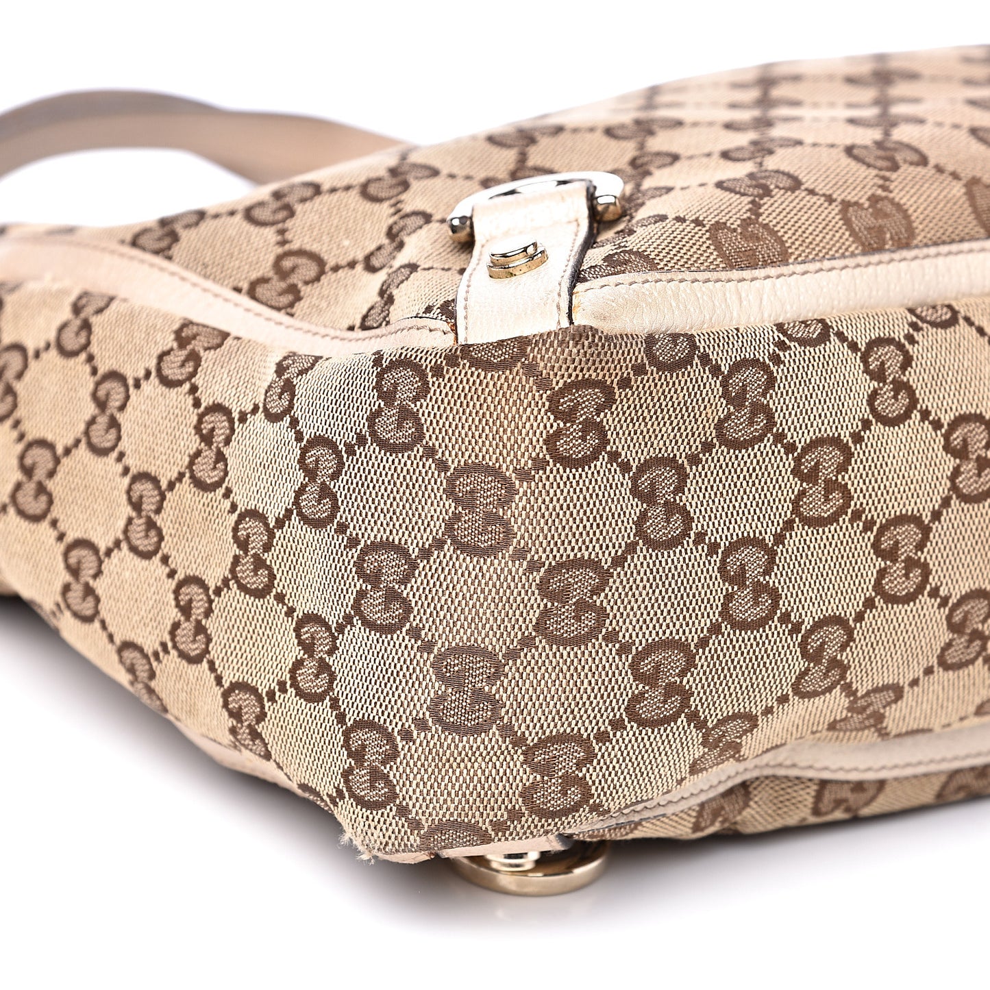 Monogram Medium Abbey Tote White