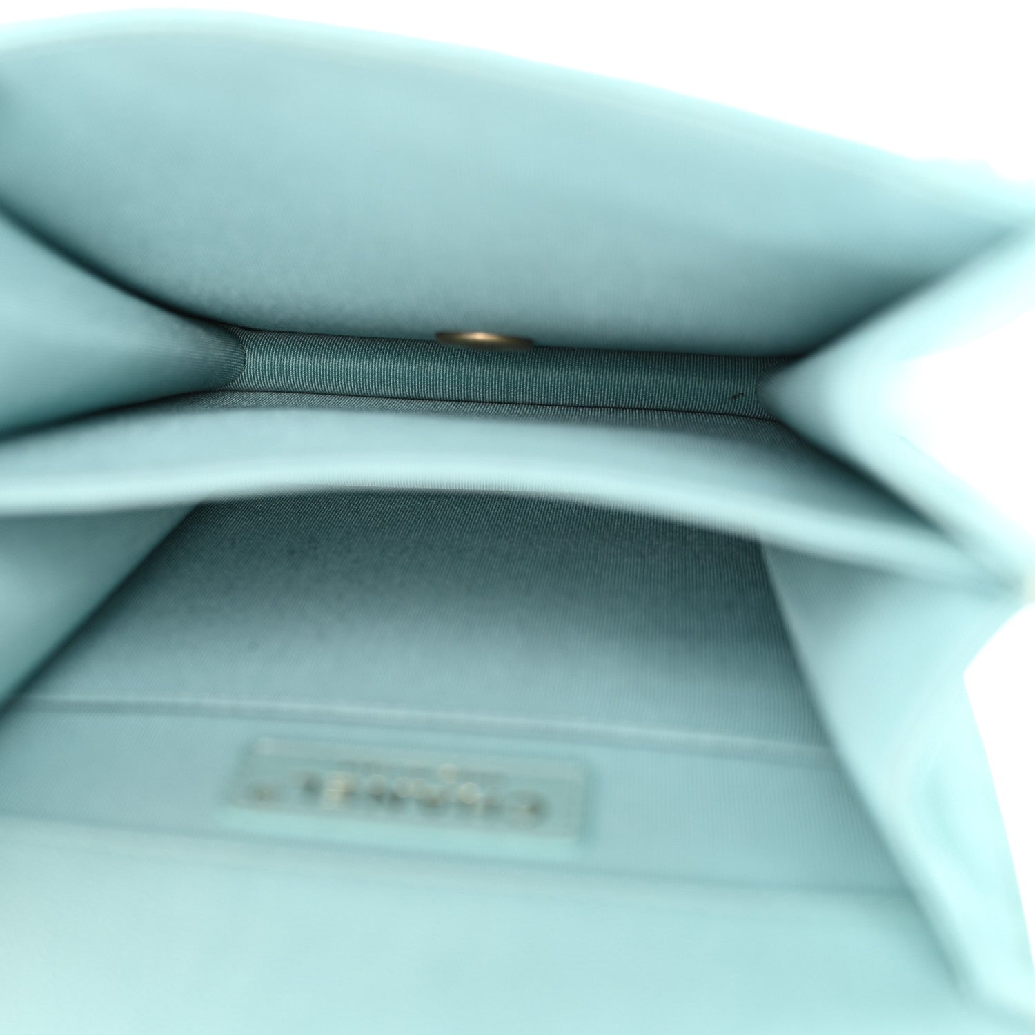 Chanel Caviar Quilted North South Boy Flap Light Blue 5 of 11