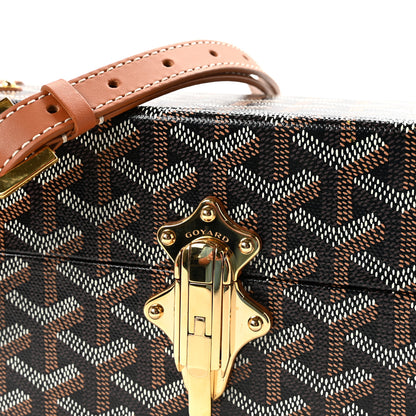 Goyard Goyardine Cassette Trunk Bag Black Gold 7 of 10