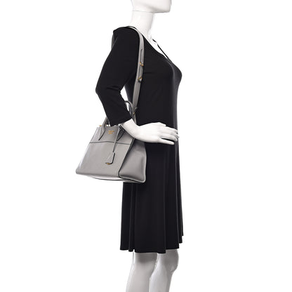 Prada Saffiano City Calf Small Esplanade Tote Nube 2 of 10