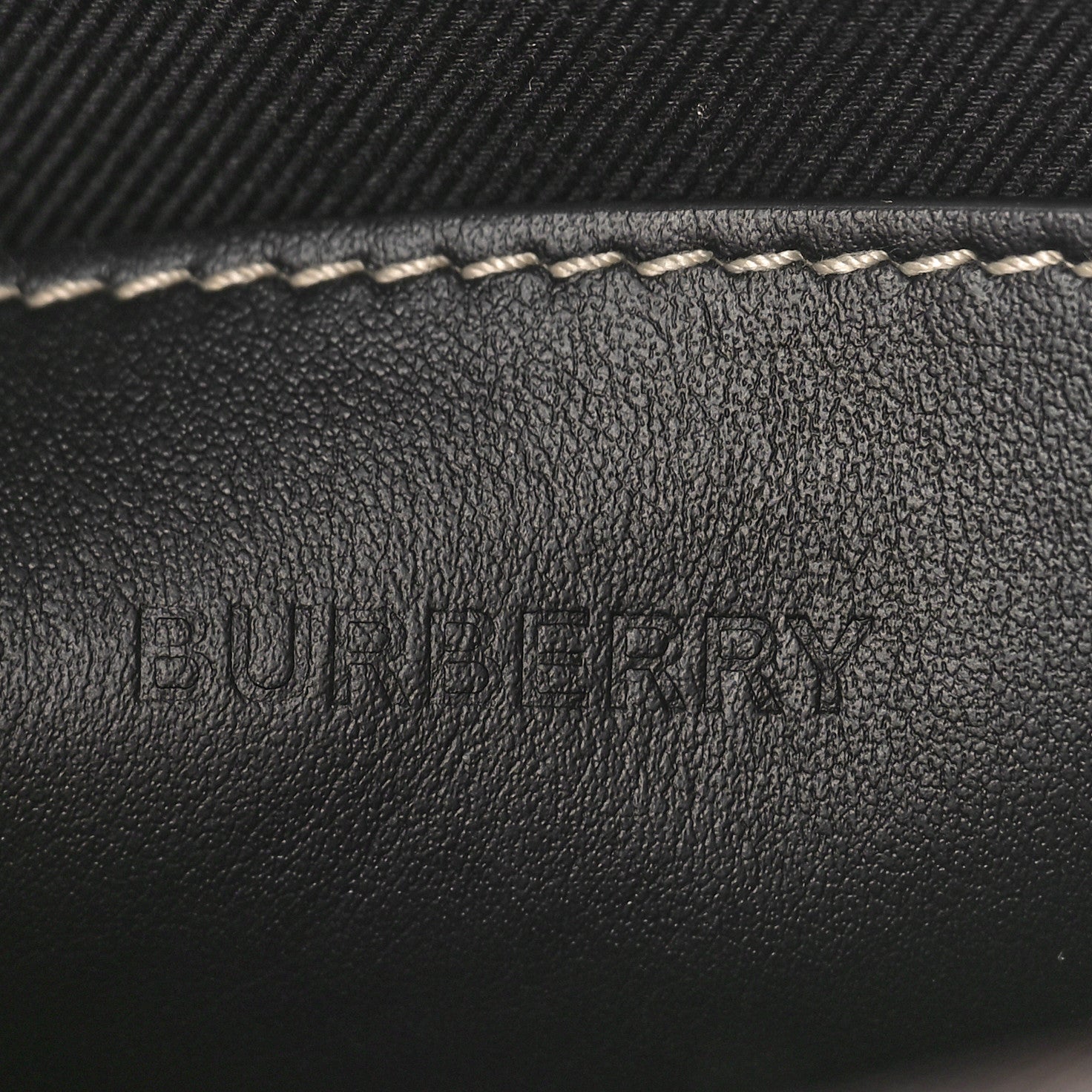 Burberry E-Canvas Calfskin Geometric Check Paddy Messenger Dark Birch Brown White 6 of 8
