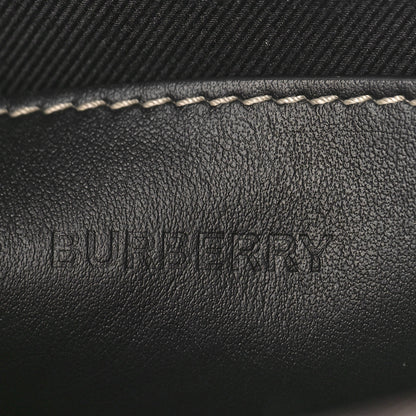 Burberry E-Canvas Calfskin Geometric Check Paddy Messenger Dark Birch Brown White 6 of 8