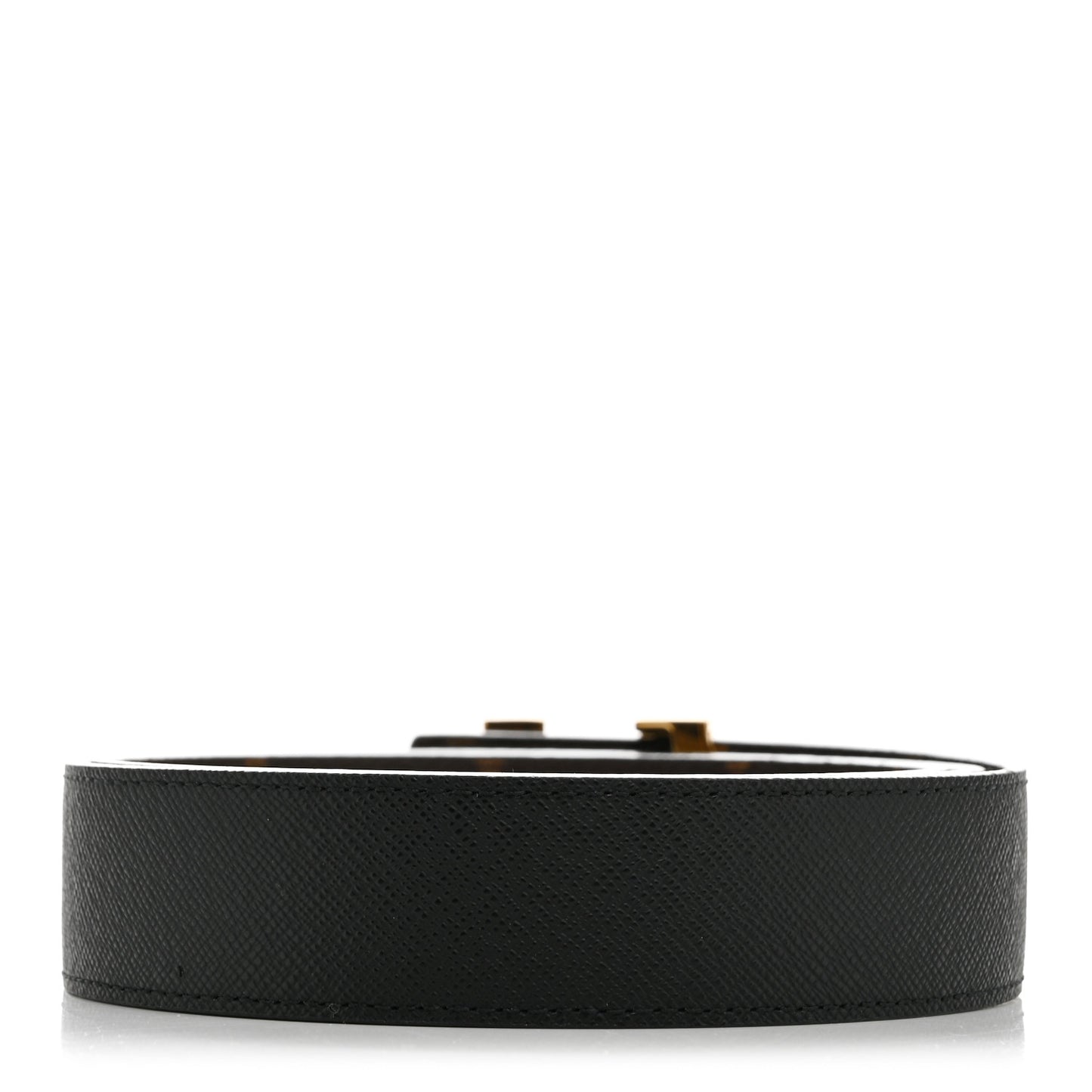 Calfskin Monogram 30mm LV Initiales Reversible Belt 90 36 Black