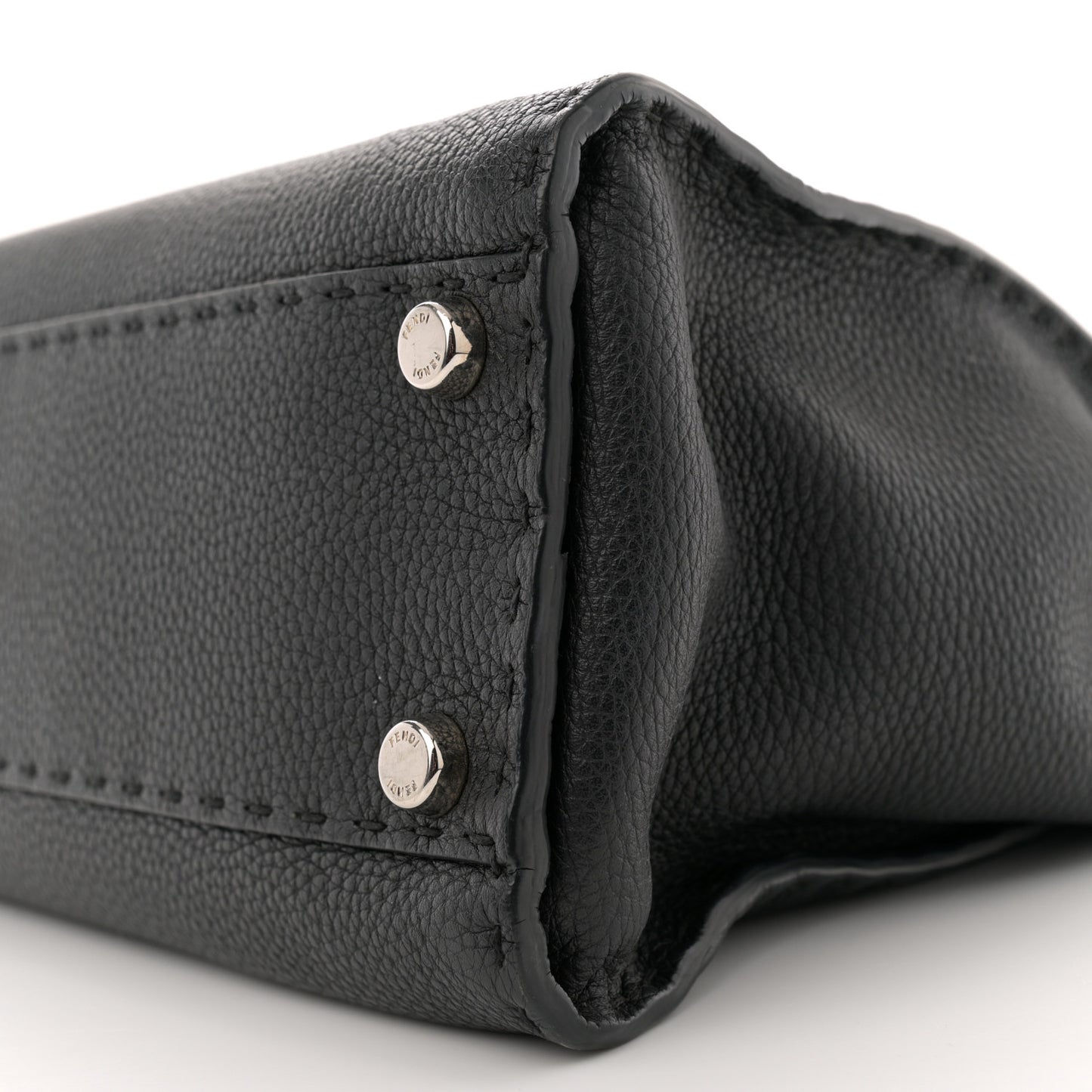 Cuoio Romano Selleria Bi-Color Medium Peekaboo Iconic Satchel Black Mou