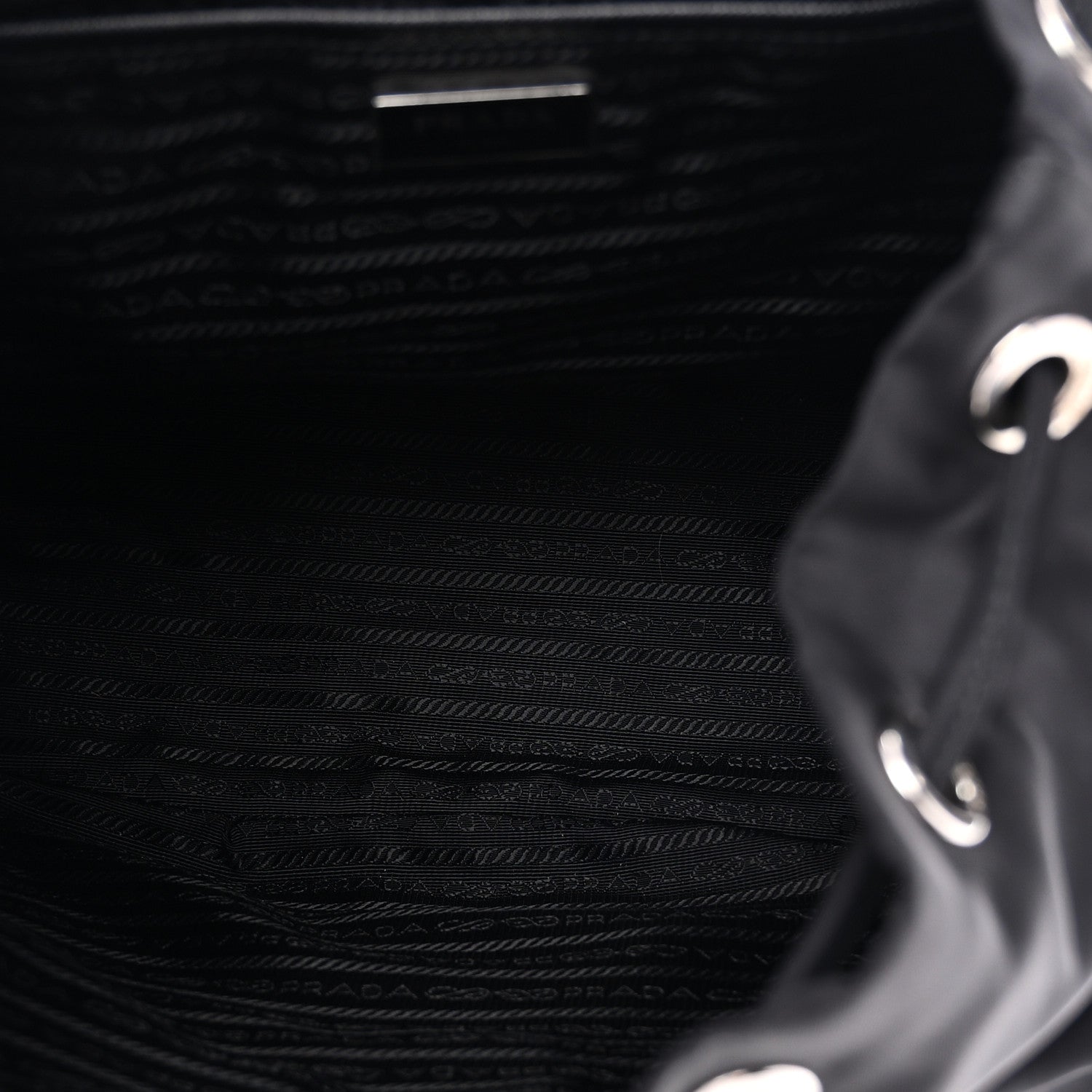 Prada Nylon Vela Medium Backpack Black 6 of 10