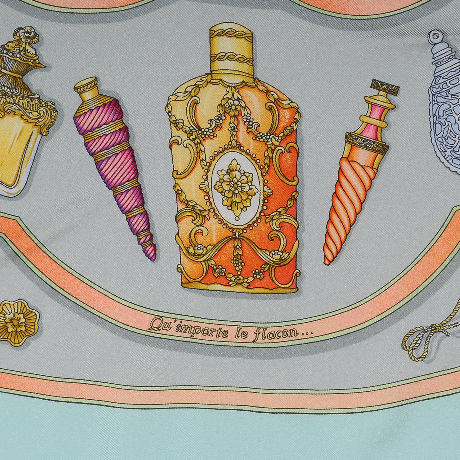 Hermes Silk Qu Importe Le Flacon Scarf 90 3 of 5