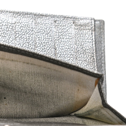 Chanel Metallic Calfskin Diamond Stitched Flap Wallet Gold 13 of 21