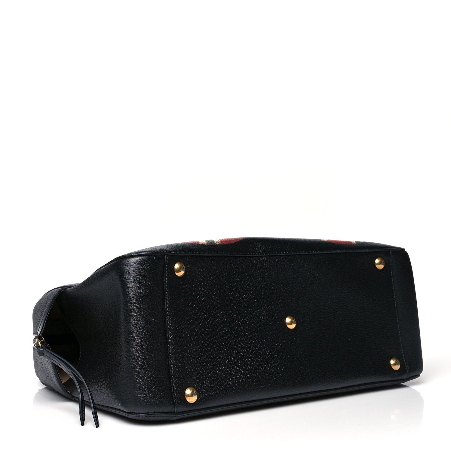 Gucci Calfskin Kingsnake Print Duffle Black 4 of 11