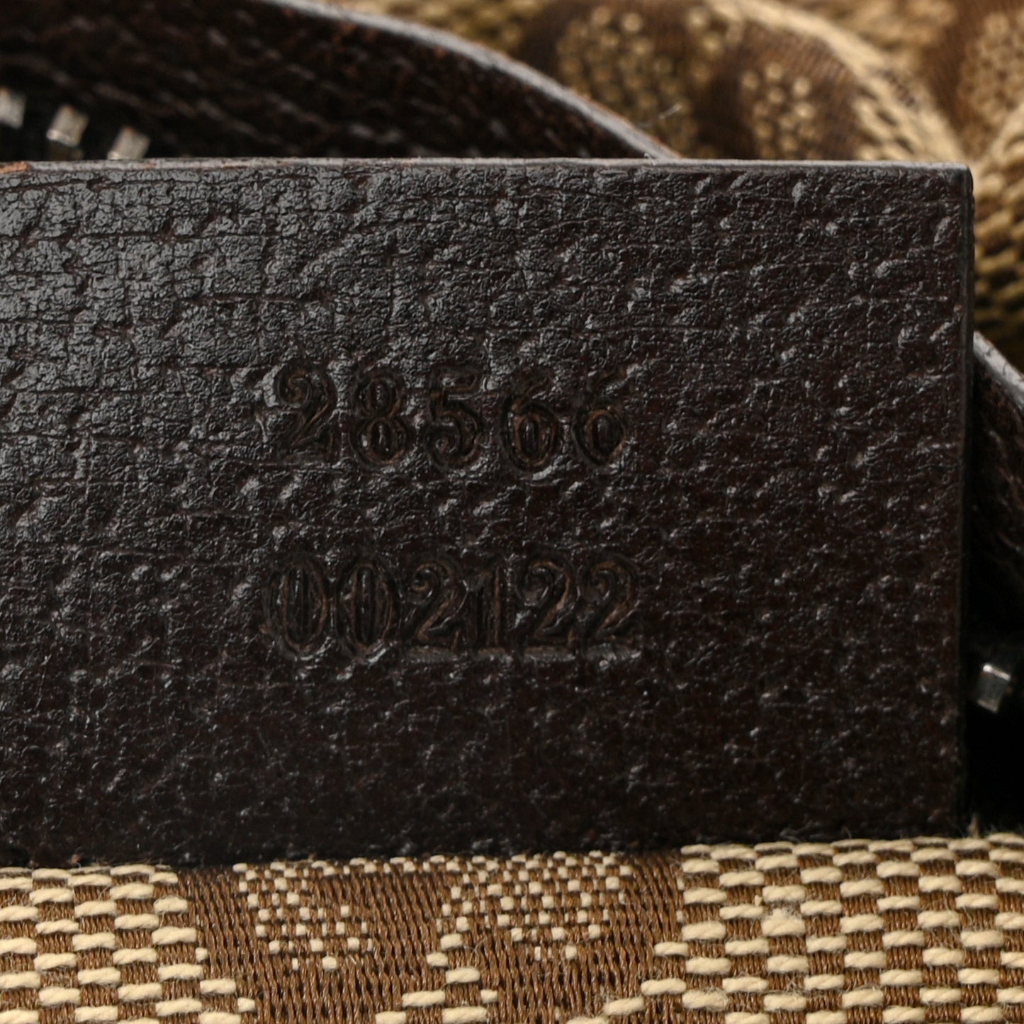 GG Monogram Web Double Pocket Belt Bag Dark Brown