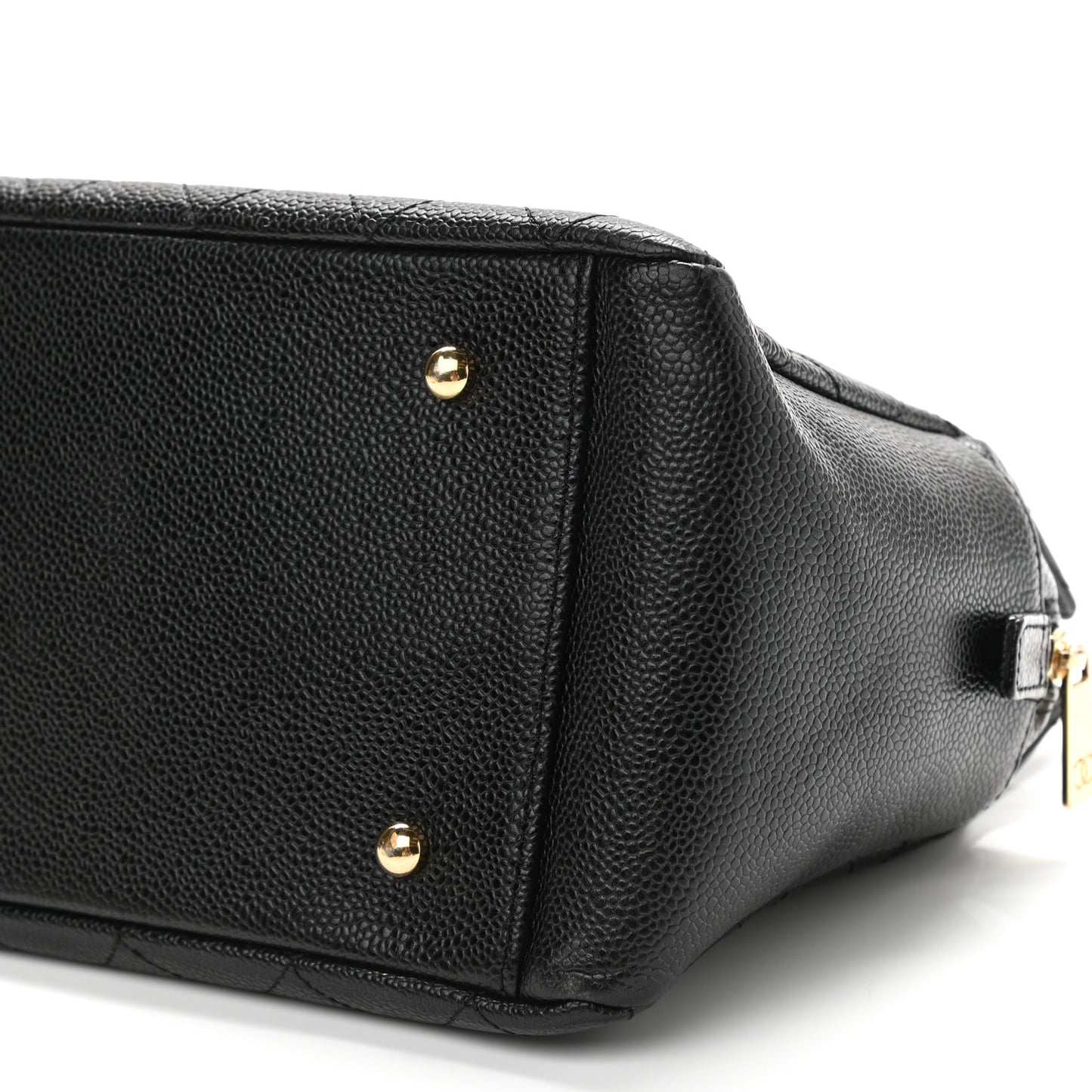 Caviar Quilted Petit Timeless Tote PTT Black