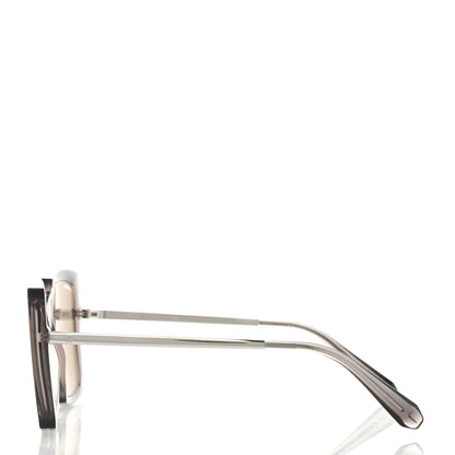 Chanel 18K White Gold Mirror Square Sunglasses 6051 Gray 3 of 6