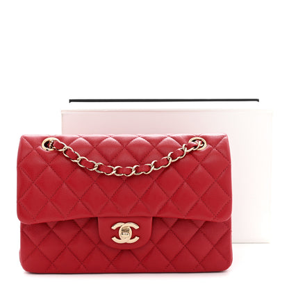 Chanel Caviar Quilted Small Double Flap Red 11 of 11