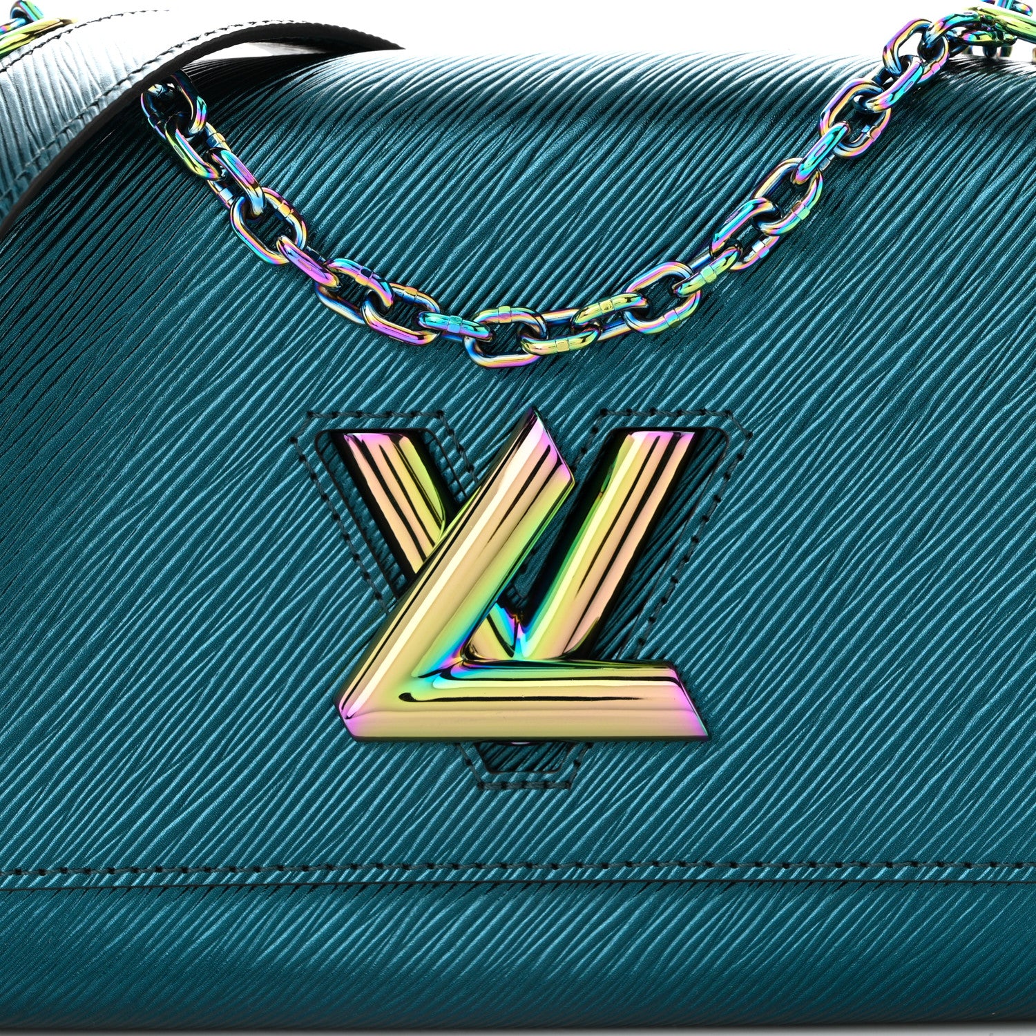 Louis Vuitton Epi Twist Scarabeo Shoulder Bag MM Blue Boreale 8 of 10