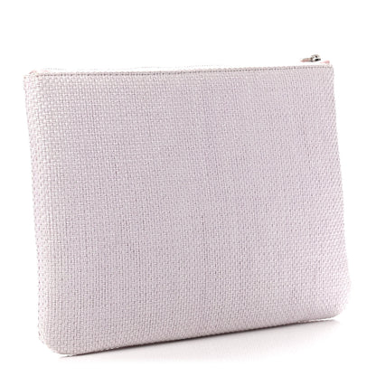 Chanel Canvas Deauville Cosmetic Pouch Pink 2 of 5