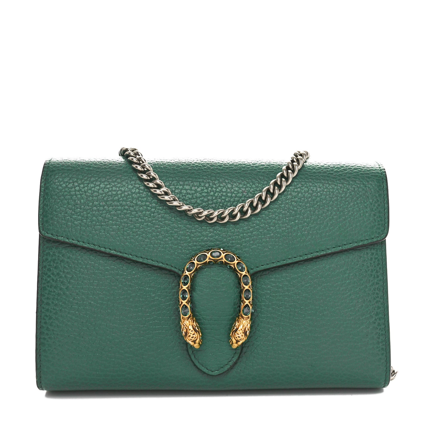 Calfskin Mini Dionysus Chain Wallet Emerald