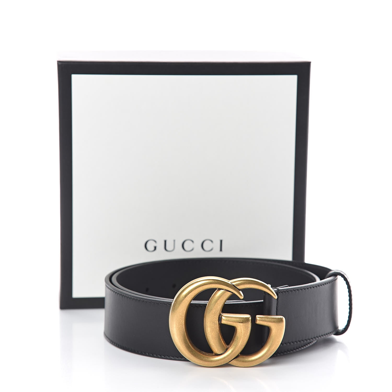 Gucci Calfskin Double G 40mm Belt 80 32 Black 6 of 6
