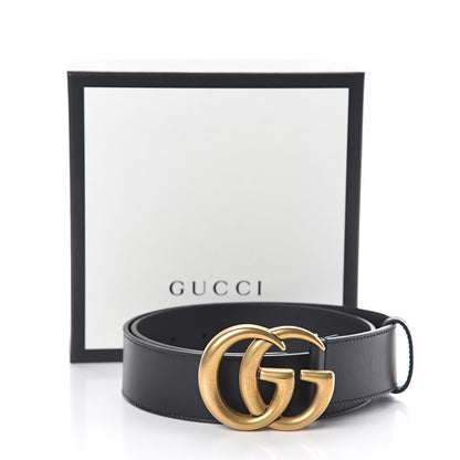 Gucci Calfskin Double G 40mm Belt 80 32 Black 6 of 6