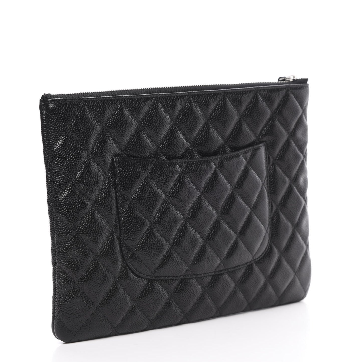Caviar Quilted Medium Cosmetic Case Black