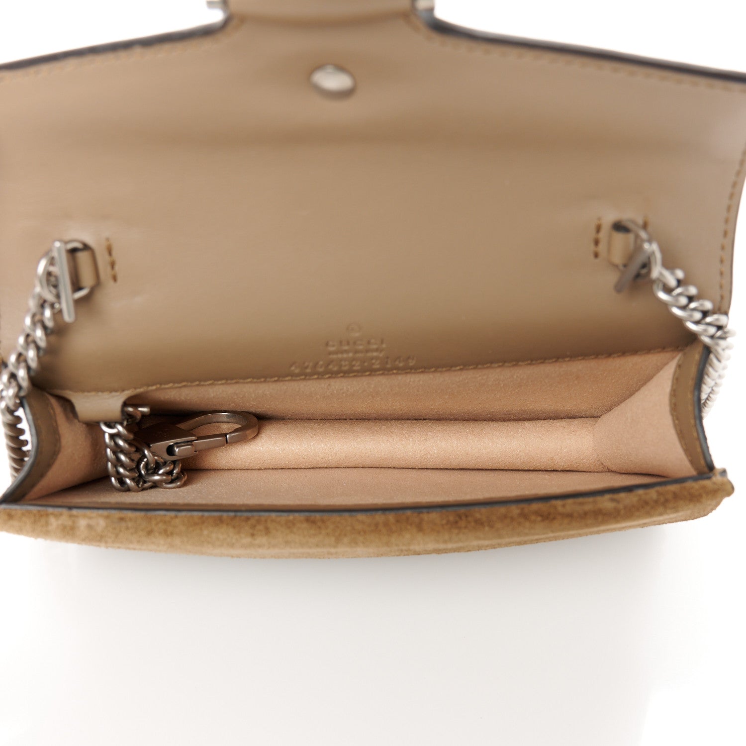 Gucci GG Supreme Monogram Super Mini Dionysus Shoulder Bag Taupe 5 of 9
