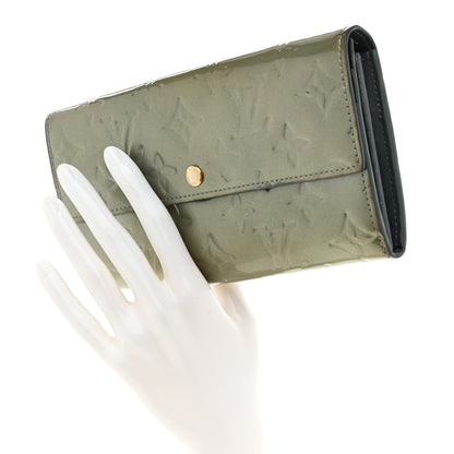 Louis Vuitton Vernis Sarah Wallet Gris Art Deco 2 of 9