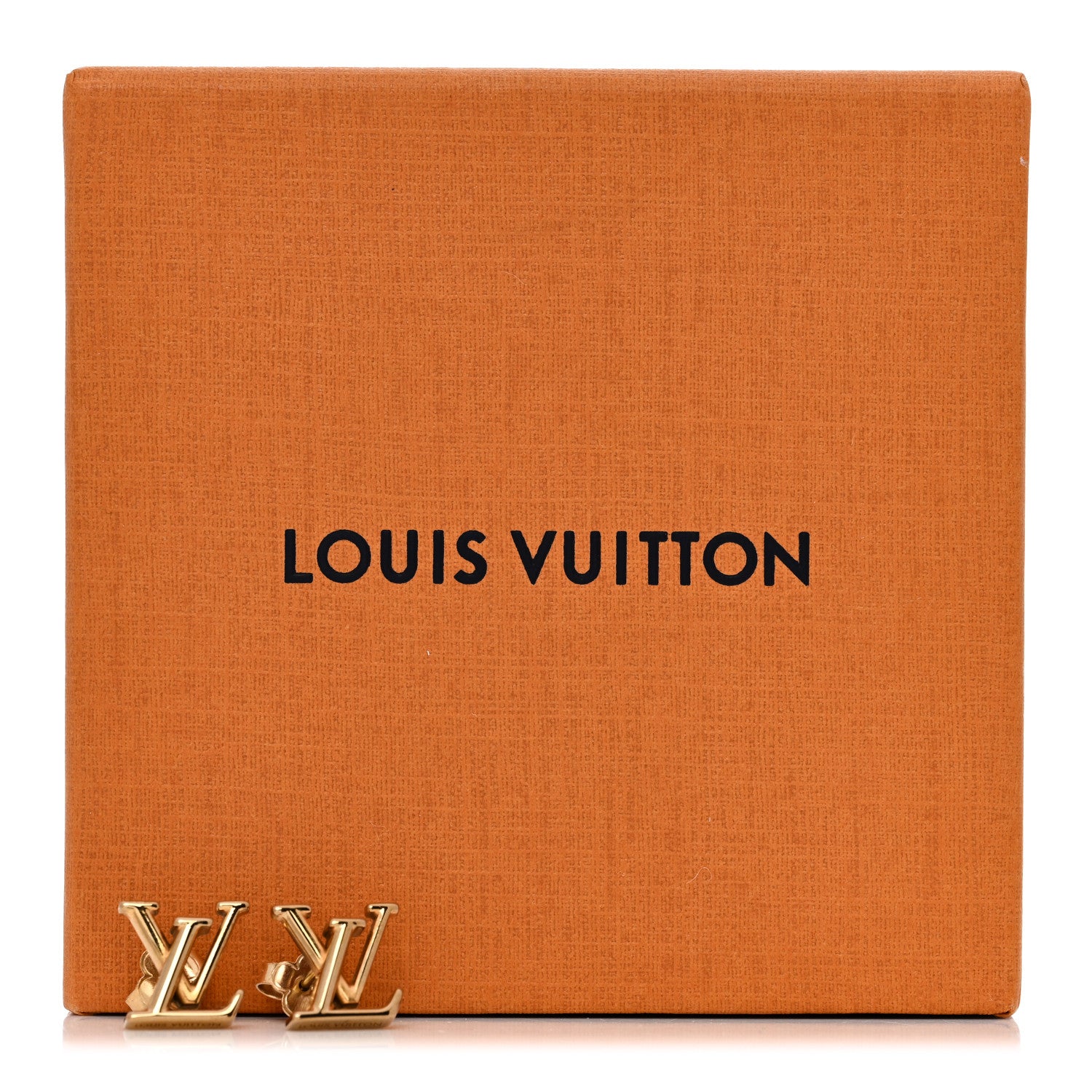 Louis Vuitton Metal LV Iconic Earrings Gold 5 of 5
