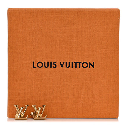 Louis Vuitton Metal LV Iconic Earrings Gold 5 of 5
