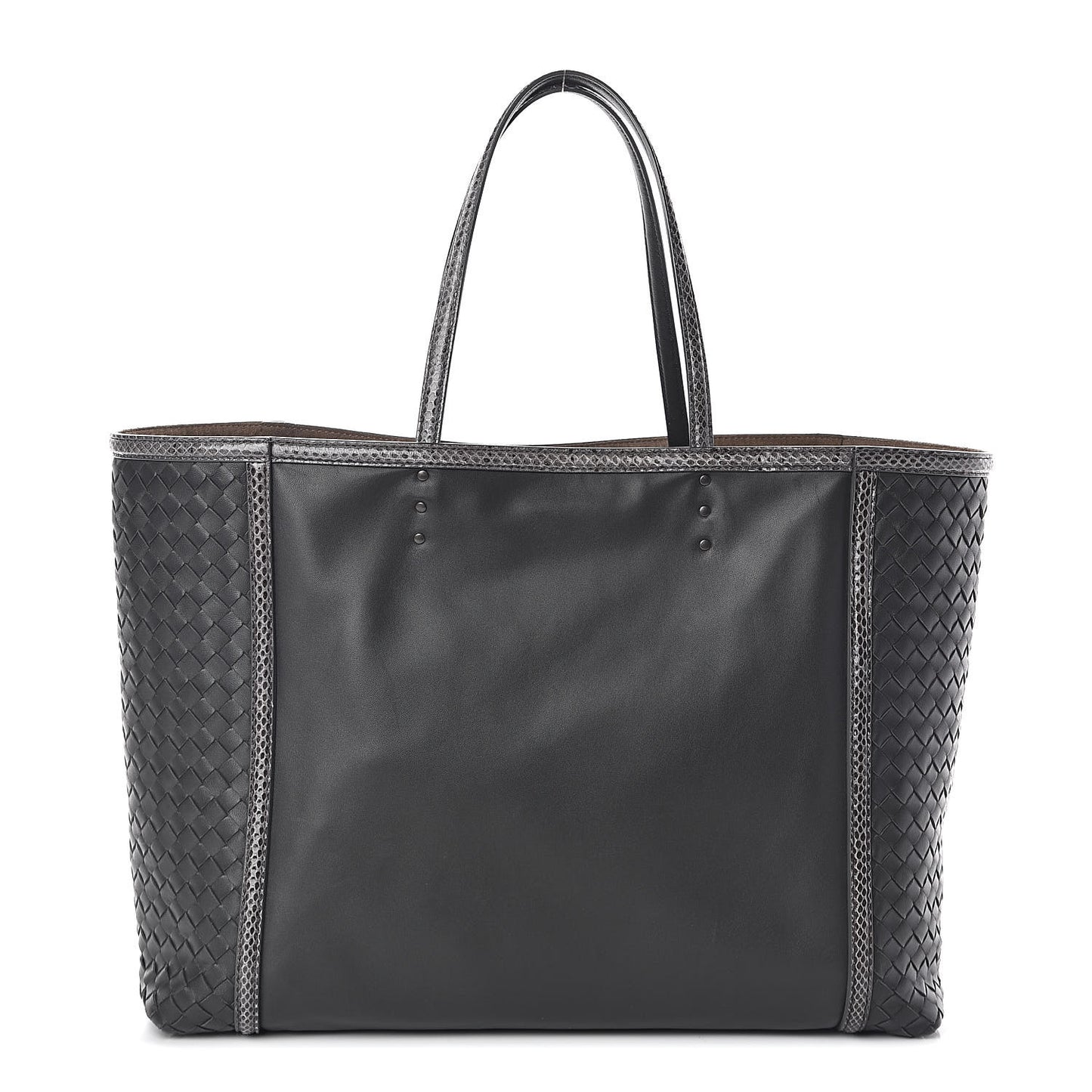 Nappa Ayers Intrecciato Tote Grey