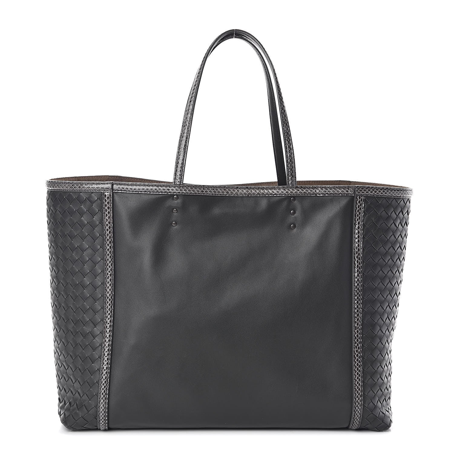 Bottega Veneta Nappa Ayers Intrecciato Tote Grey 1 of 9