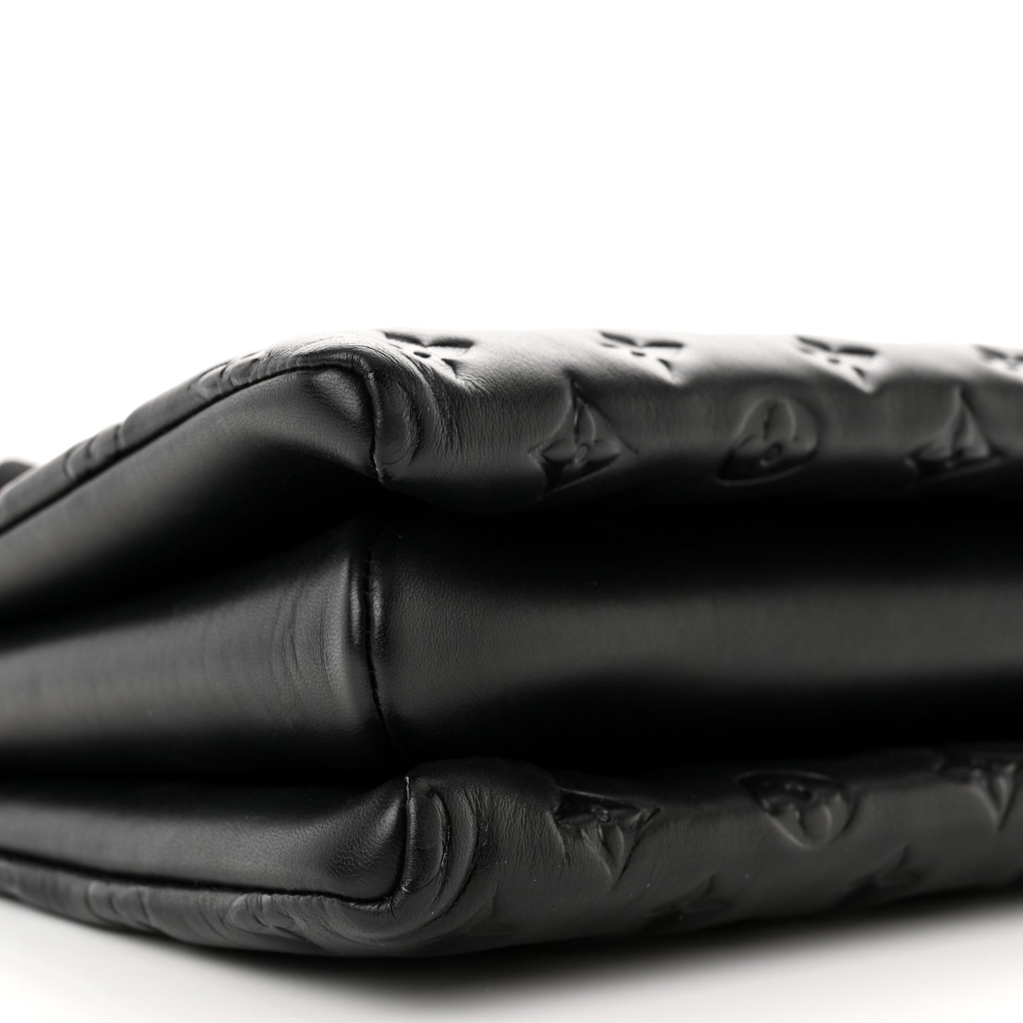 Lambskin Embossed Monogram Coussin PM Black