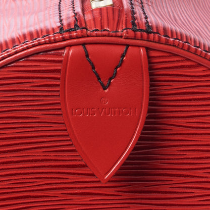 Louis Vuitton Epi Keepall 60 Castillan Red 7 of 9