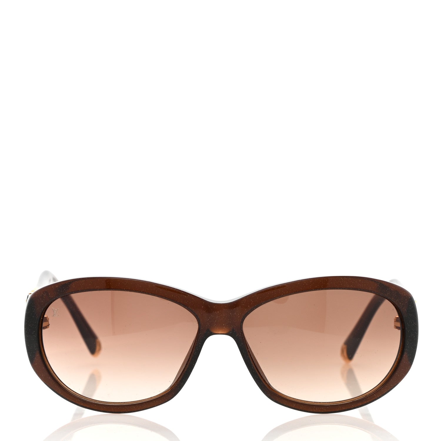 Louis Vuitton Iris PM Sunglasses Z0332E Brown Speckling 2 of 8