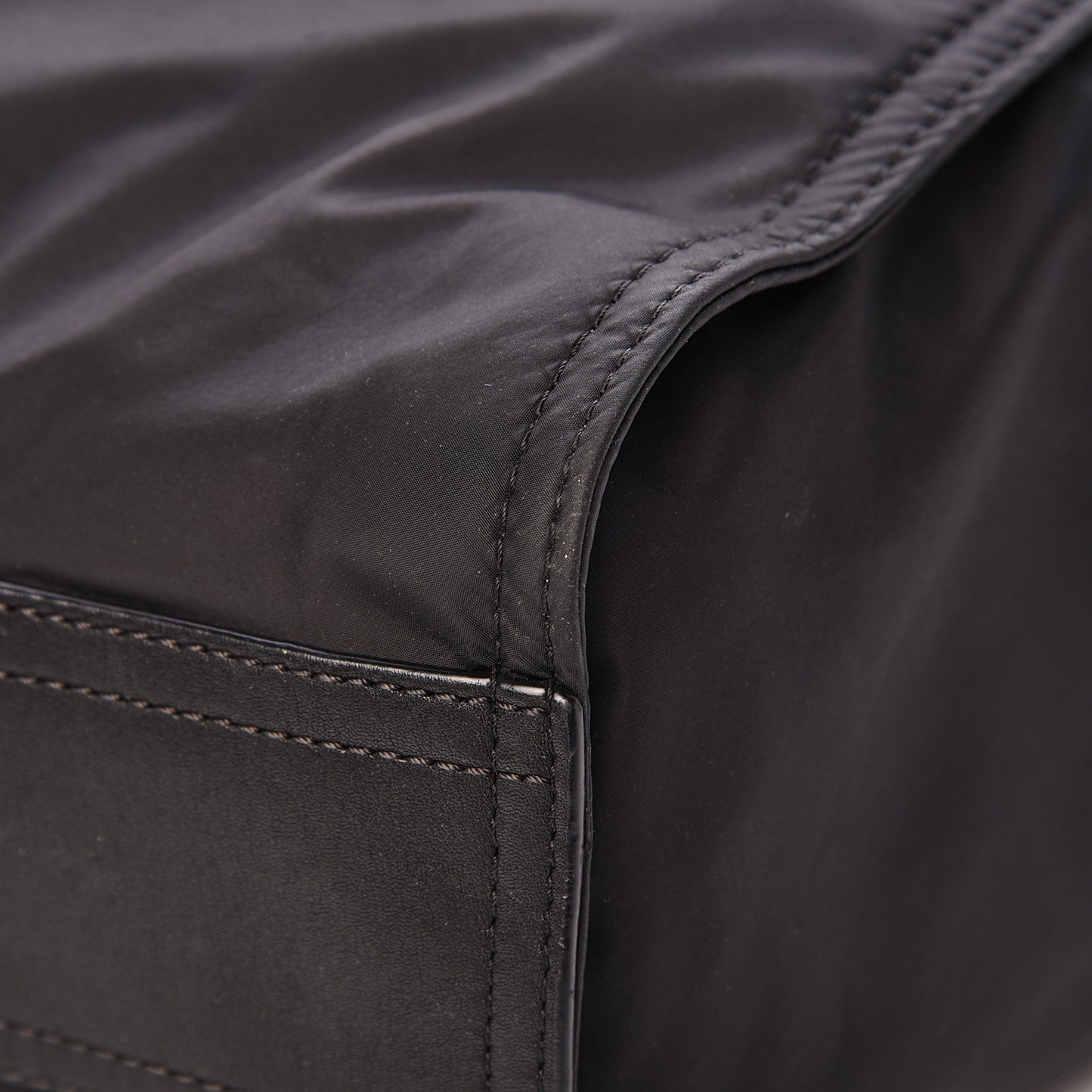 Nylon Check Buckleigh Packable Tote Black