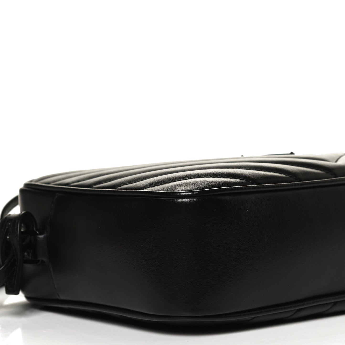 Calfskin Matelasse Monogram Lou Camera Bag Black