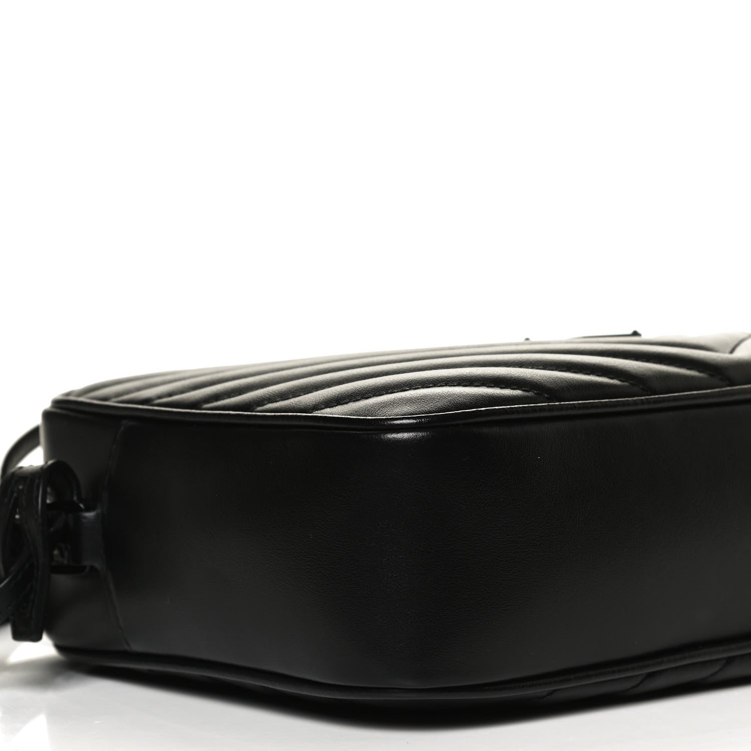 Saint Laurent Calfskin Matelasse Monogram Lou Camera Bag Black 9 of 11