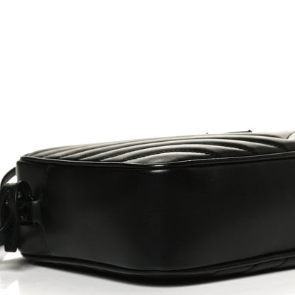 Saint Laurent Calfskin Matelasse Monogram Lou Camera Bag Black 9 of 11