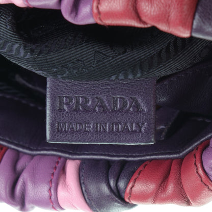 Prada Nappa Trembled Blossoms Stripes Crossbody Ibisco Viola 9 of 9