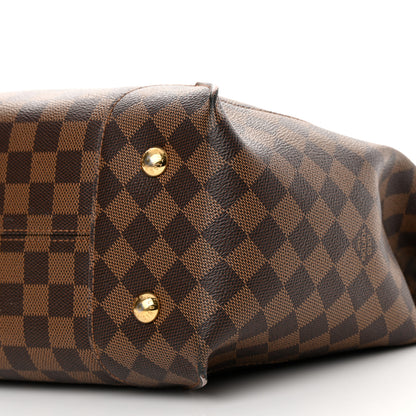 Louis Vuitton Damier Ebene Caissa Hobo Rose Ballerine 10 of 21