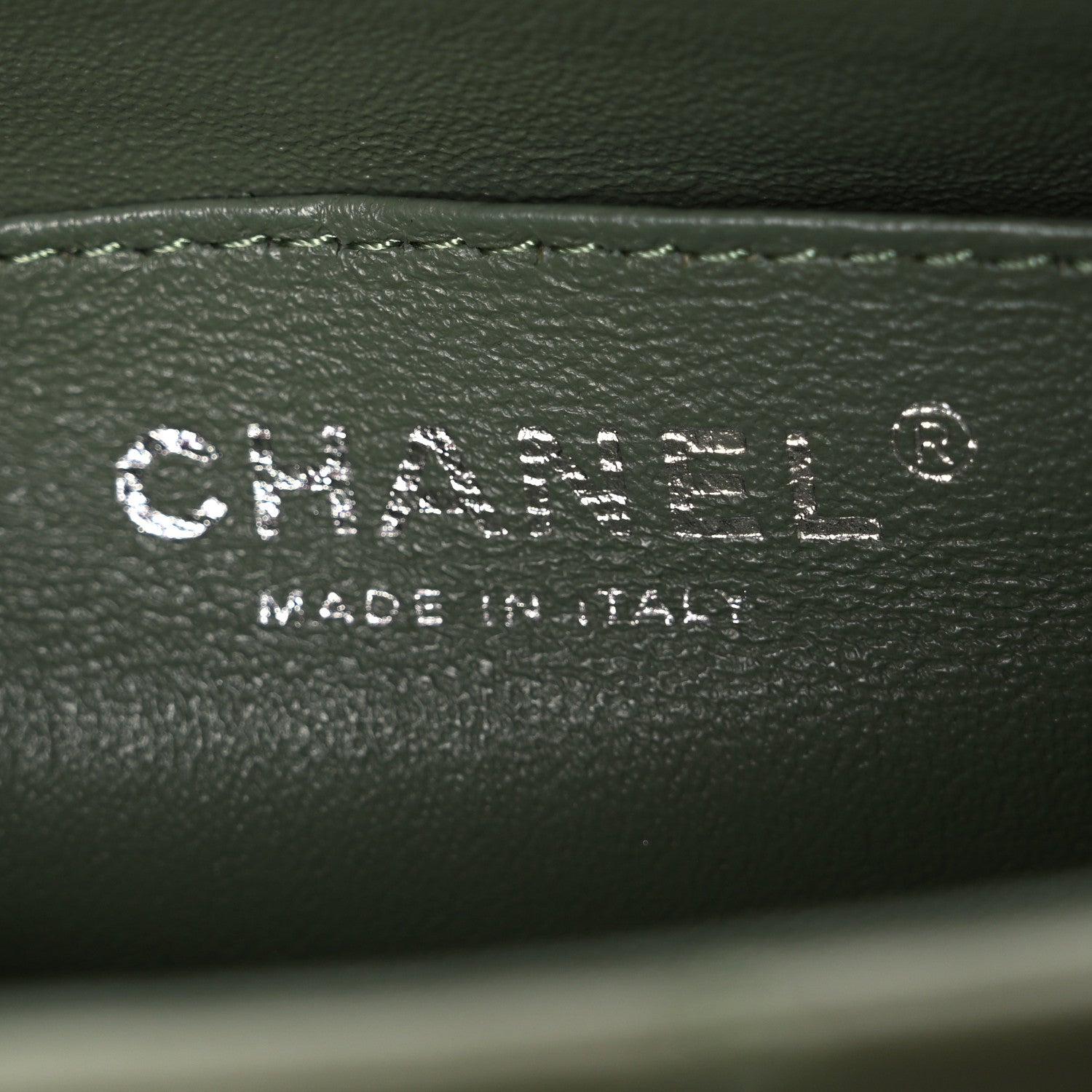 Chanel Lambskin Quilted Mini Rectangular Flap Green 6 of 10